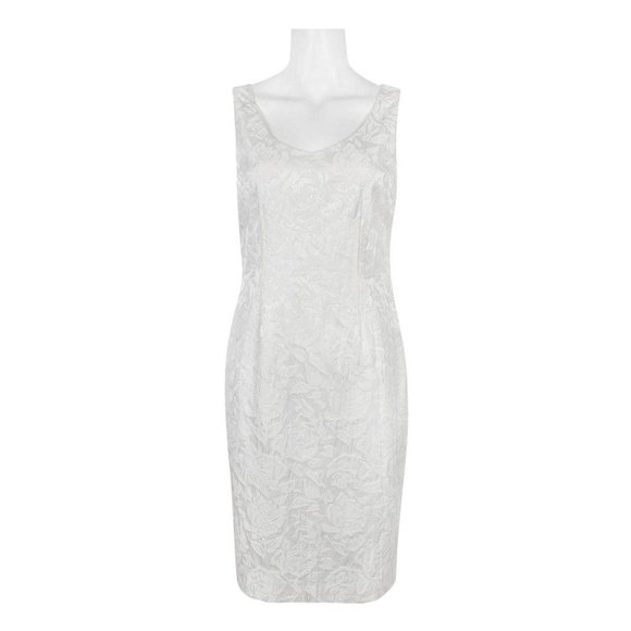 NWOT Albert Nipon Sleeveless Jacquard Dress - Picture 1 of 11